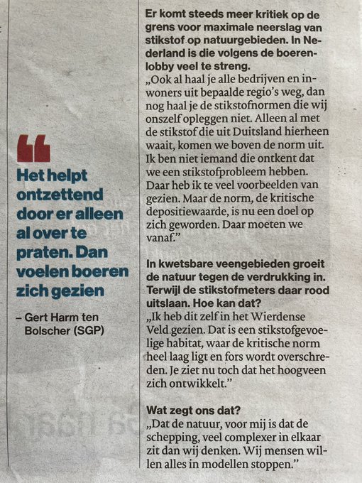 wouterkeller's tweet image. 'Ook al haal je alle bedrijven en inwoners uit bepaalde regio's weg, dan nog haal je onze STIKSTOF normen niet. 

Alleen al met de stikstof die uit Duitsland hierheen waait, komen we boven de NL norm uit..'

(Via  @gjvu)