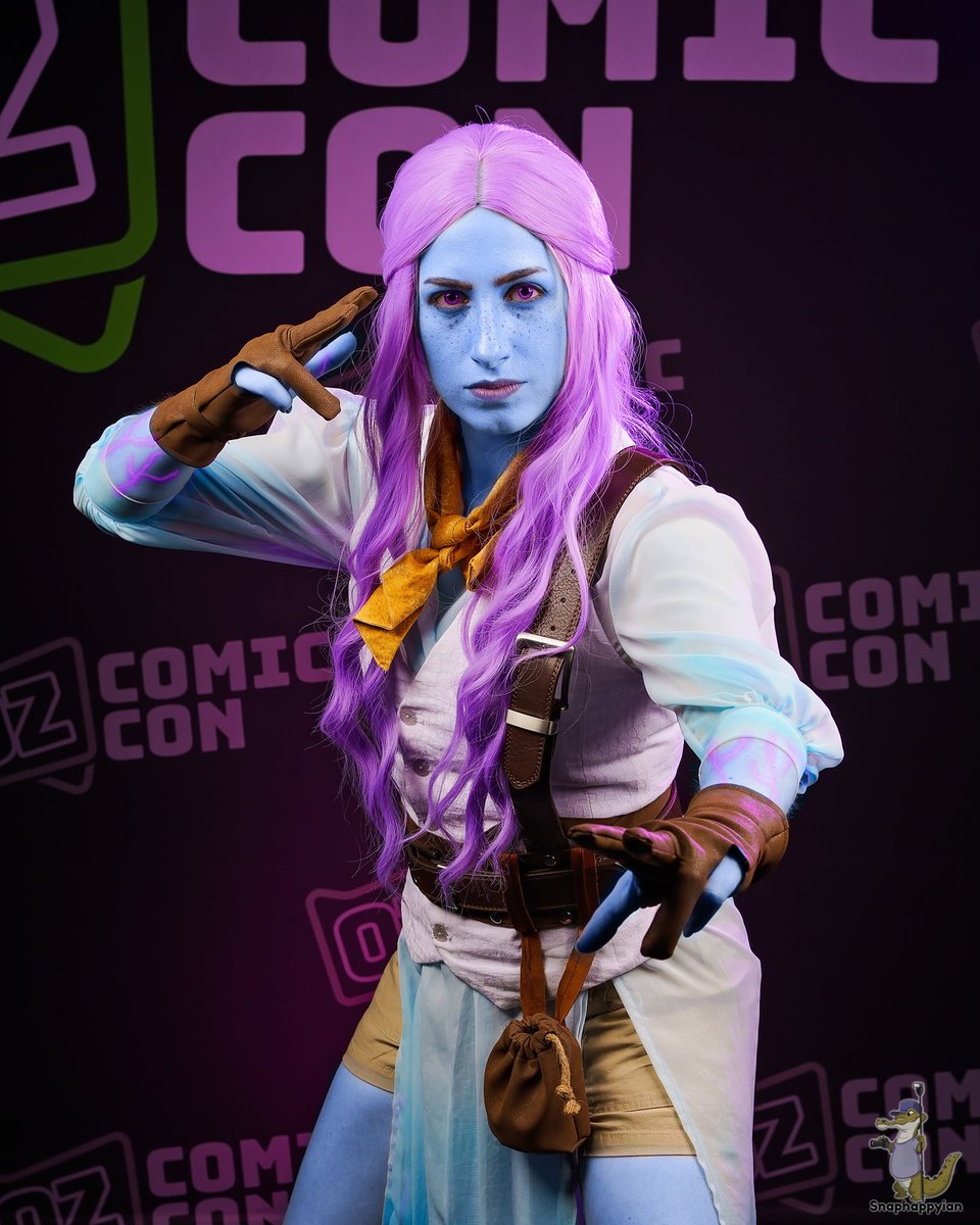 She's blue, da ba dee da ba di 💙
📸 @/snaphappyian on insta
Imogen is a character created by <a href="/LauraBaileyVO/">Laura Bailey</a> for <a href="/CriticalRole/">Critical Role</a> 
#CriticalRoleFanArt #CriticalRoleCosplay #CriticalRole