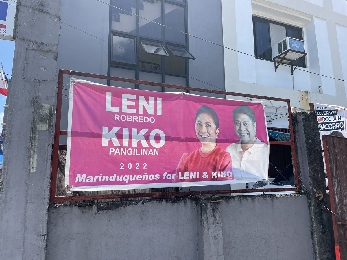 JervisManahan's tweet photo. With its geographic location, people often refer to Marinduque as the 'heart of the Philippines'. 

In today's rally, Marinduqueños are out to prove that they can paint the heart of the Philippines pink. Robredo and Pangilinan won in Marinduque in 2016. #Halalan2022

@ABSCBNNews https://t.co/0v3LEBRxjN