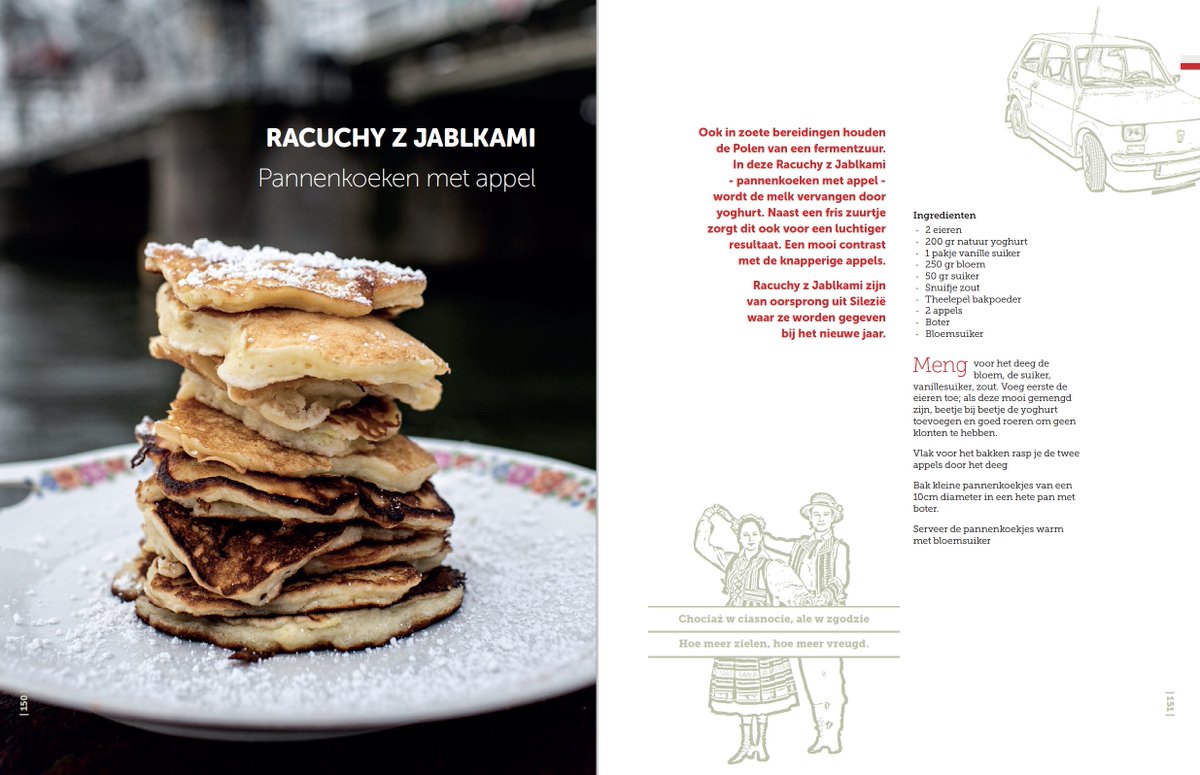 Ideaal #4uurtje straks op Tweede #Paasdag deze "Poolse pannenkoekjes". Het allitereert niet alleen lekker, ze zijn ook onweerstaanbaar, net als de andere 49 recepten uit #SmakenvandeHaven (foto's @wim_dan) <a href="/bartvercruyssen/">Bart Vercruyssen</a> <a href="/BjornVerhoeven/">Bjorn Verhoeven</a> <a href="/EricDhondt/">Eric D'hondt</a> <a href="/CValkeniers/">ChristopheValkeniers</a> #rauchyzjablkami