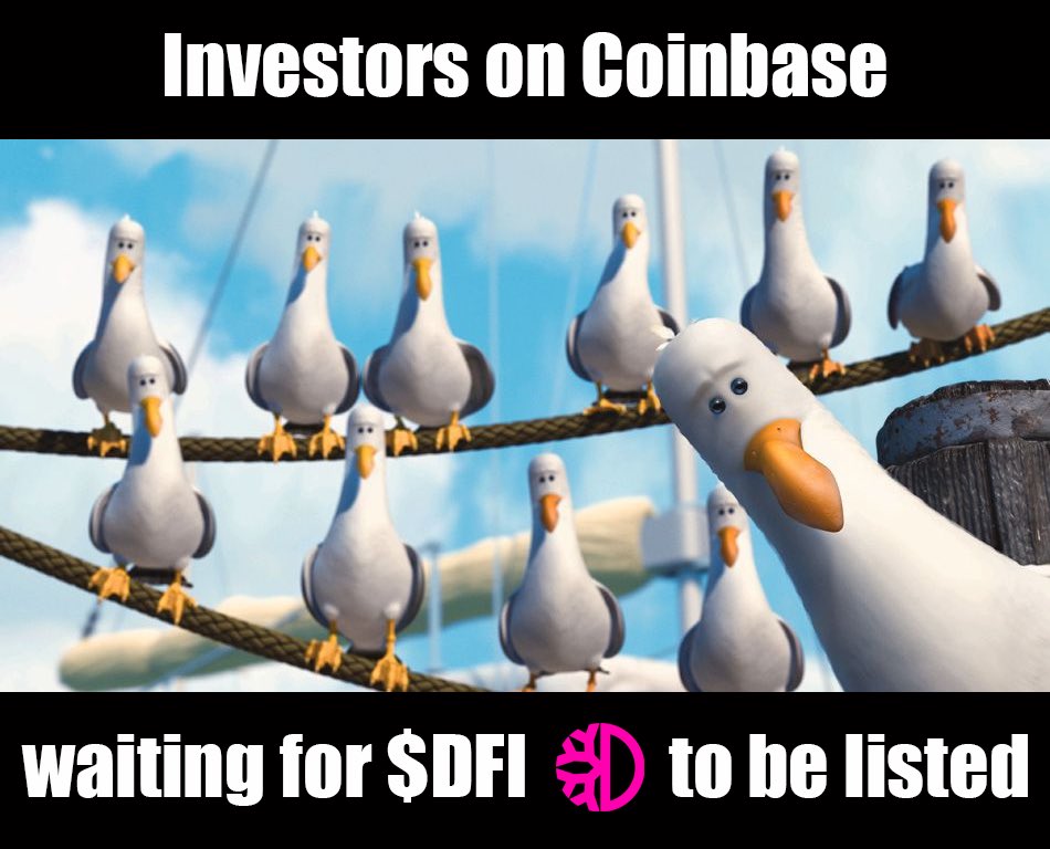Hello <a href="/coinbase/">Coinbase 🛡️</a>, we are waiting for $DFI #DeFiChain