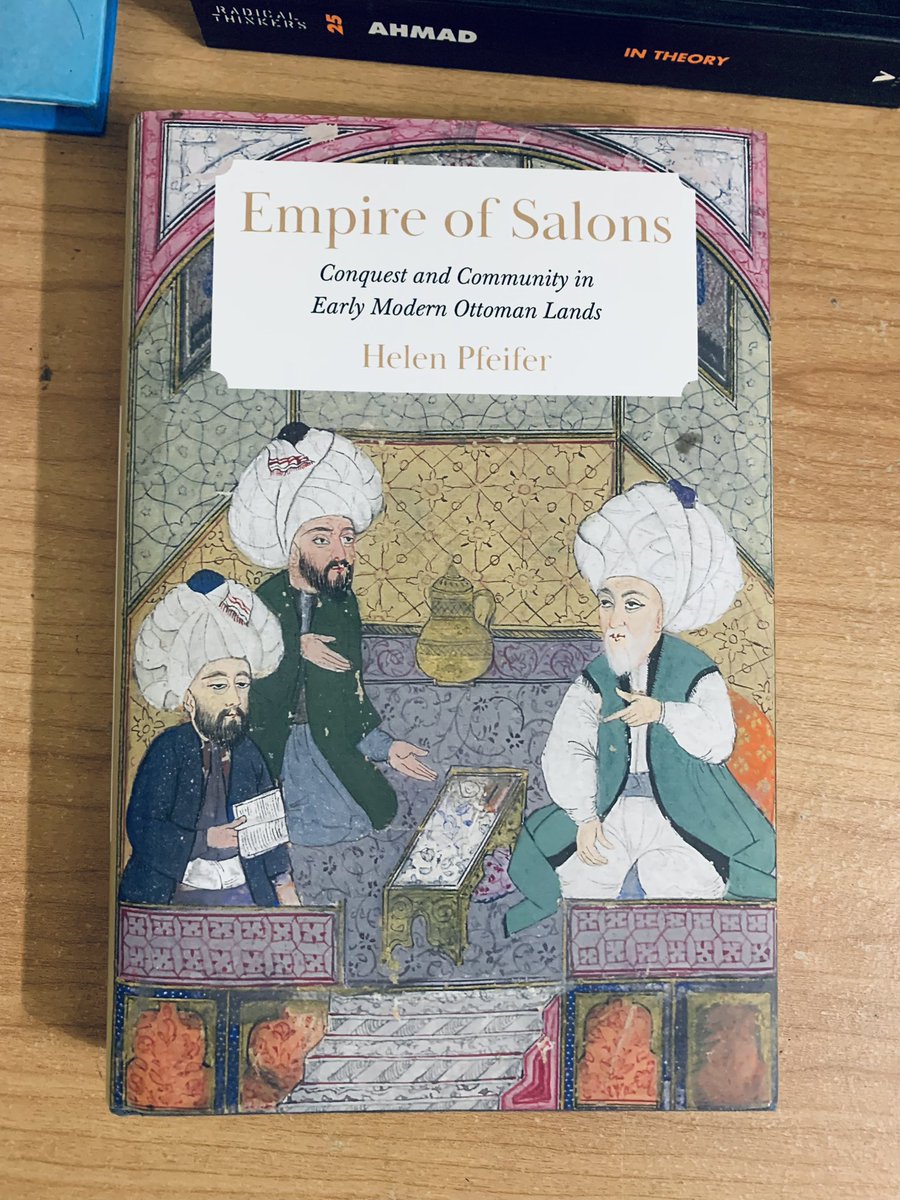 Zarb_e_Kalim36's tweet photo. Finally the wait is over, Helen Pfeifer's (@krel7) fantastic book "Empire of Salons: Conquest and Community in Early Modern Ottoman Lands" is here.
Just arrived!
#Ramadanreading https://t.co/TrYigA9aBH