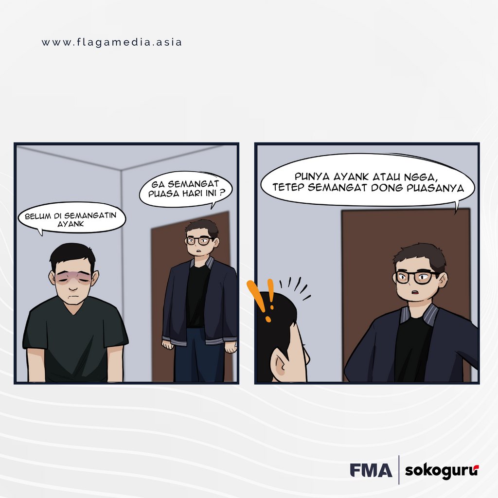 FlagaMedia's tweet photo. Gimana mblo puasanya? 
Masih semangat kan walau gapunya ayank juga, buruan cari gih nanti ditanya waktu lebaran ehe

#FlagaMediaAsia #FMA #FlagaSpecialRamadan #FlagaMedia #FMARamadan https://t.co/mdyMNFqgHk