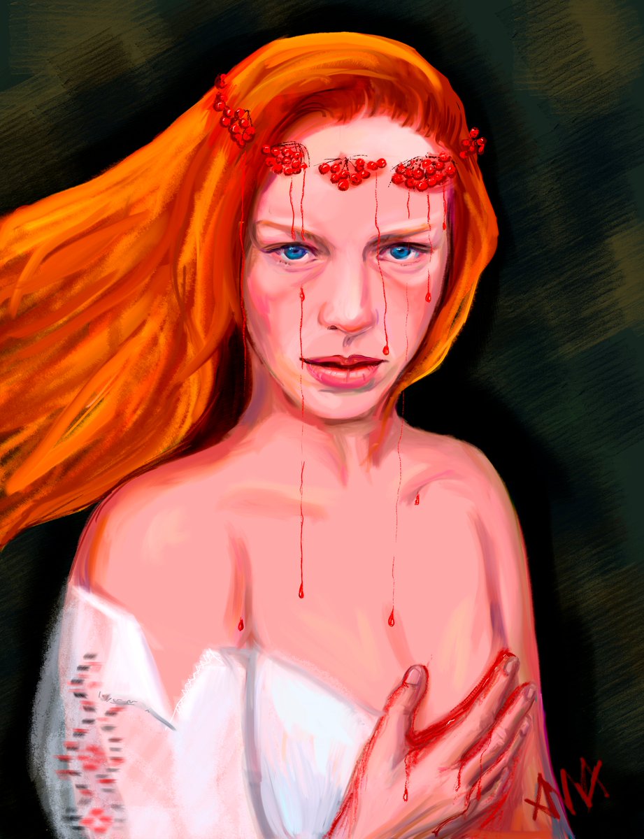anna_potri's tweet photo. Wreath of thorns for Ukraine #digitalart #UkraineRussiaWar #NFT #nftart #OpenSeaNFT #illustration https://t.co/y8vP526OhZ
