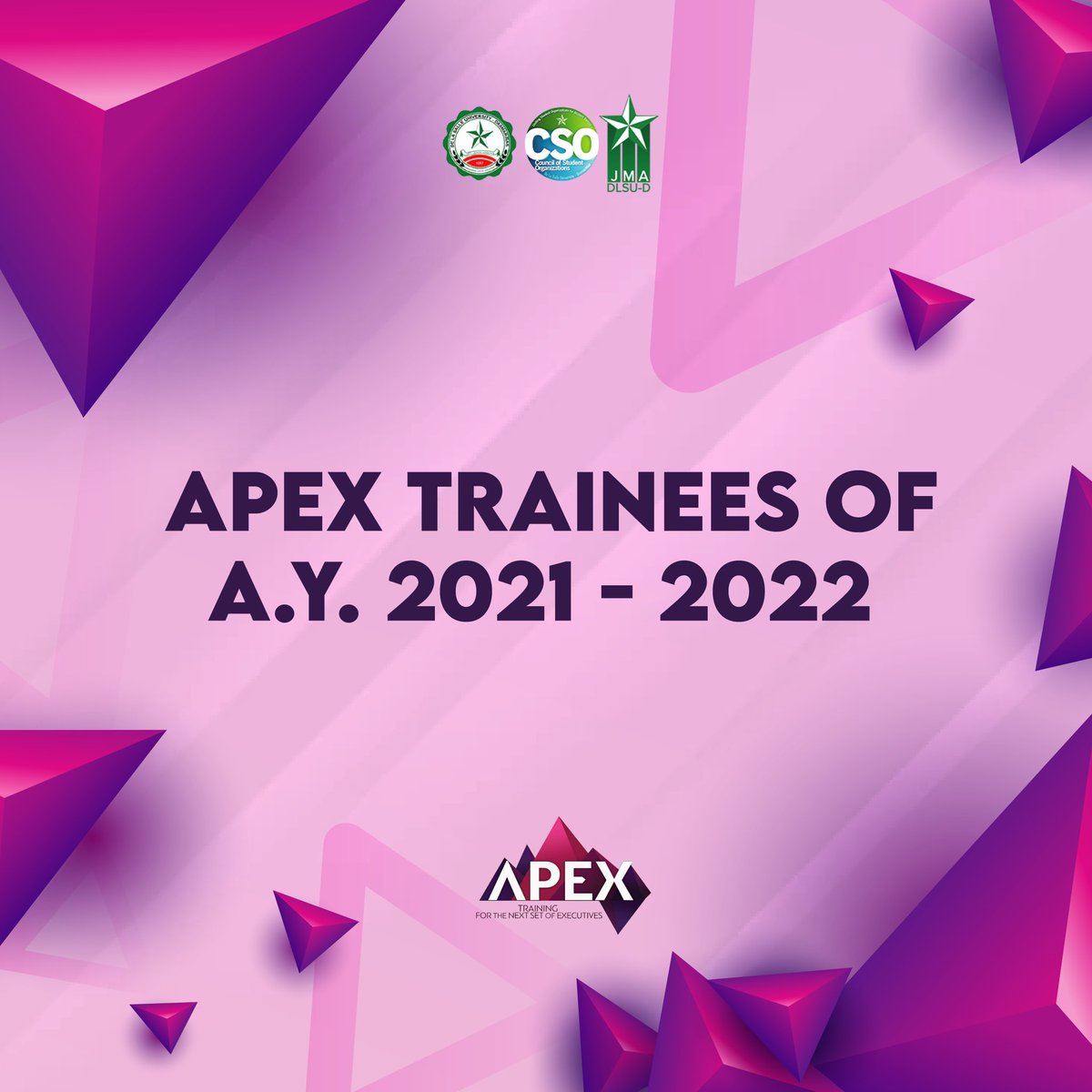 jmadlsud's tweet photo. May we introduce the newest addition to our APEX trainees under the Finance and Audit department for the 2nd semester of A.Y. 2021 - 2022! 

#CSORSO2122
#CSORSOFamily
#DLSUDJMA
#IgnitingPursuitOfExcellence https://t.co/H94CwVsvSZ