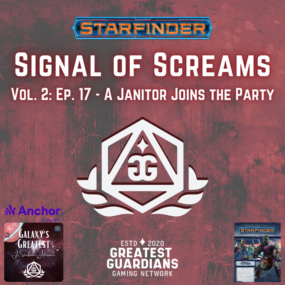 New #episode of <a href="/paizo/">Paizo</a>’s #Signal of #Screams, #starfinder #sfrpg #adventure path!

Our #heroes push forward through the mines!

anchor.fm/galaxys-greate…

#tabletop #ttrpg #gaming #dnd #dungeonsanddragons #space #fantasy #scifi #horror