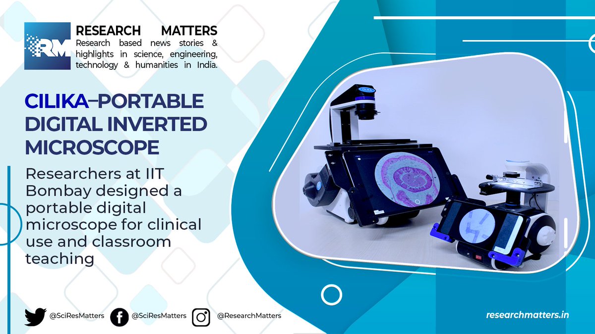 Isn’t it amazing that CILIKA microscope is customised &amp; attached with a samsung mobile or an ipad for display and image capturing. researchmatters.in/news/cilika%E2… 
<a href="/iitbombay/">IIT Bombay</a>