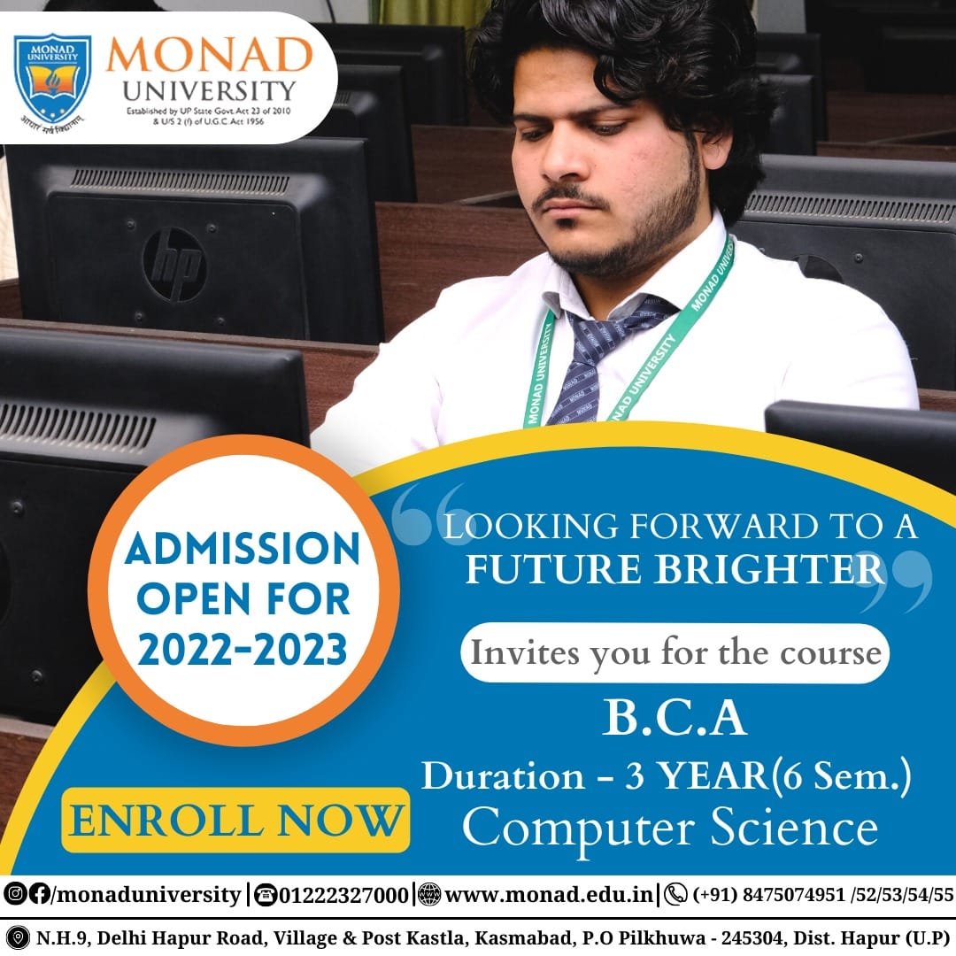 UniversityMonad's tweet photo. 𝐋𝐎𝐎𝐊𝐈𝐍𝐆 𝐅𝐎𝐑𝐖𝐀𝐑𝐃 𝐓𝐎 𝐀 𝐅𝐔𝐓𝐔𝐑𝐄 𝐁𝐑𝐈𝐆𝐇𝐓𝐄𝐑 ✨
𝐼𝑛𝑣𝑖𝑡𝑒𝑠 𝑦𝑜𝑢 𝑓𝑜𝑟 𝑡ℎ𝑒 𝑐𝑜𝑢𝑟𝑠𝑒
𝐵.𝐶.𝐴.
📞 Call us : +918475074951
#MonadUniversity 🎓 #Diploma #Polytechnic #Students #admision2022 #Admision2023 #admission #Computer #BCACourse https://t.co/X28OnhHqd3