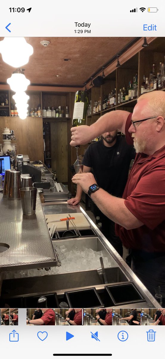 IAmCarlJensen's tweet photo. Have been asked what I’ll do with my free time once I retire from #CSaan Council in October…Day 2 of #bartender training with #NimbleBarCo at #littlejumbobc! #bartenderintraining #neverstoplearning https://t.co/GHtVs3gkRv
