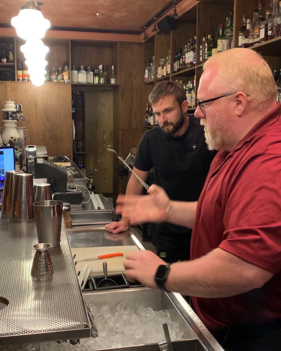 IAmCarlJensen's tweet photo. Have been asked what I’ll do with my free time once I retire from #CSaan Council in October…Day 2 of #bartender training with #NimbleBarCo at #littlejumbobc! #bartenderintraining #neverstoplearning https://t.co/GHtVs3gkRv
