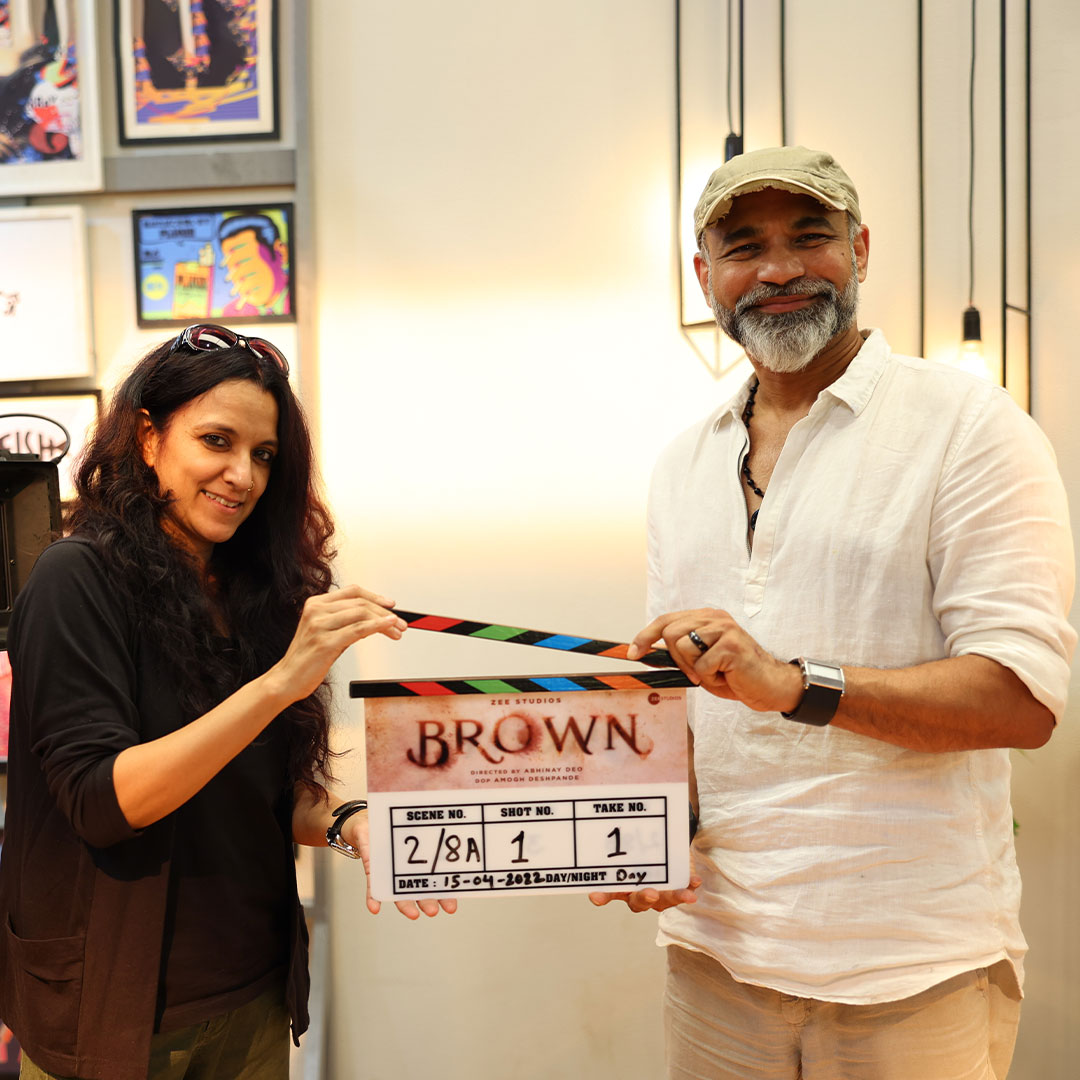 We are thrilled to announce our next project #Brown, a crime drama starring the beautiful and incredibly talented #KarismaKapoor, @surya_sun1990 & directed by phenomenal @AbhinayDeo! @AmoghDeshpande8 #ShootBegins