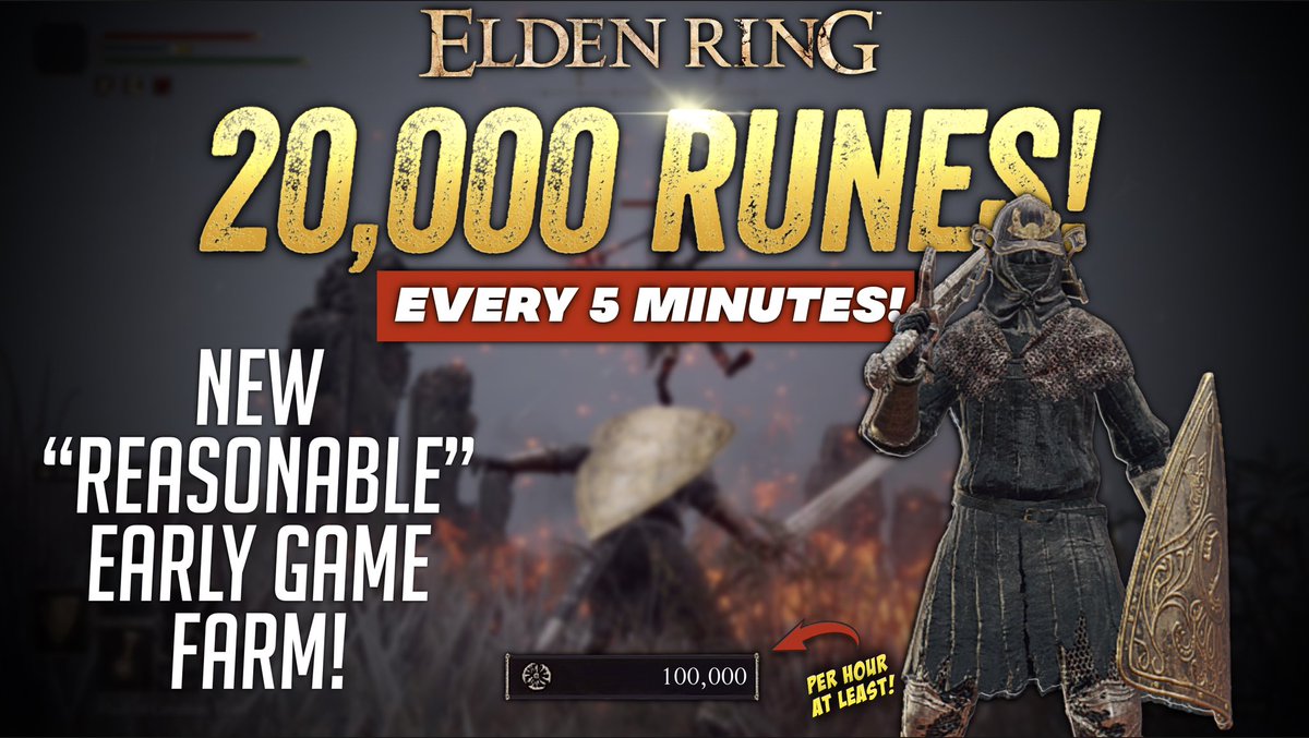 iDentityTalk_US's tweet photo. Elden Ring - The Best, Easiest &amp; most reasonable early game Rune Farm! https://t.co/lLfRXZjDDx via @YouTube https://t.co/iz109sfcLV