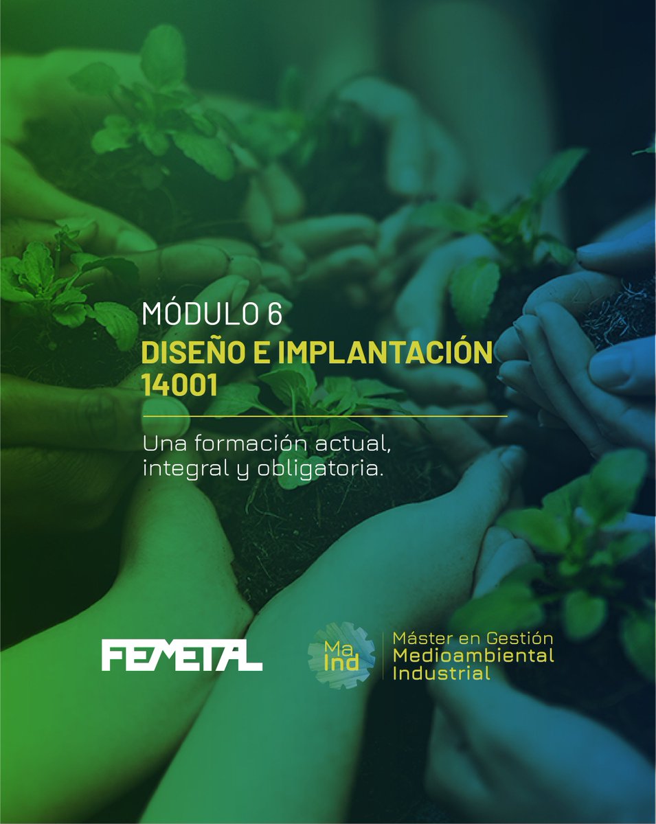 FEMETALAstur's tweet image. 🟢 🔵 #MaInd ‼️ INICIO 25 ABR

Todo proceso industrial debe de estar procedimentado de acuerdo a unos ESTANDARES RECONOCIDOS INTERNACIONALMENTE, en el #MÓDULO6 veremos la NORMA ISO 14001.

‼️Te sumas? femetal.es/MaInd

#SUMAindustria #IndustriaEnVerde