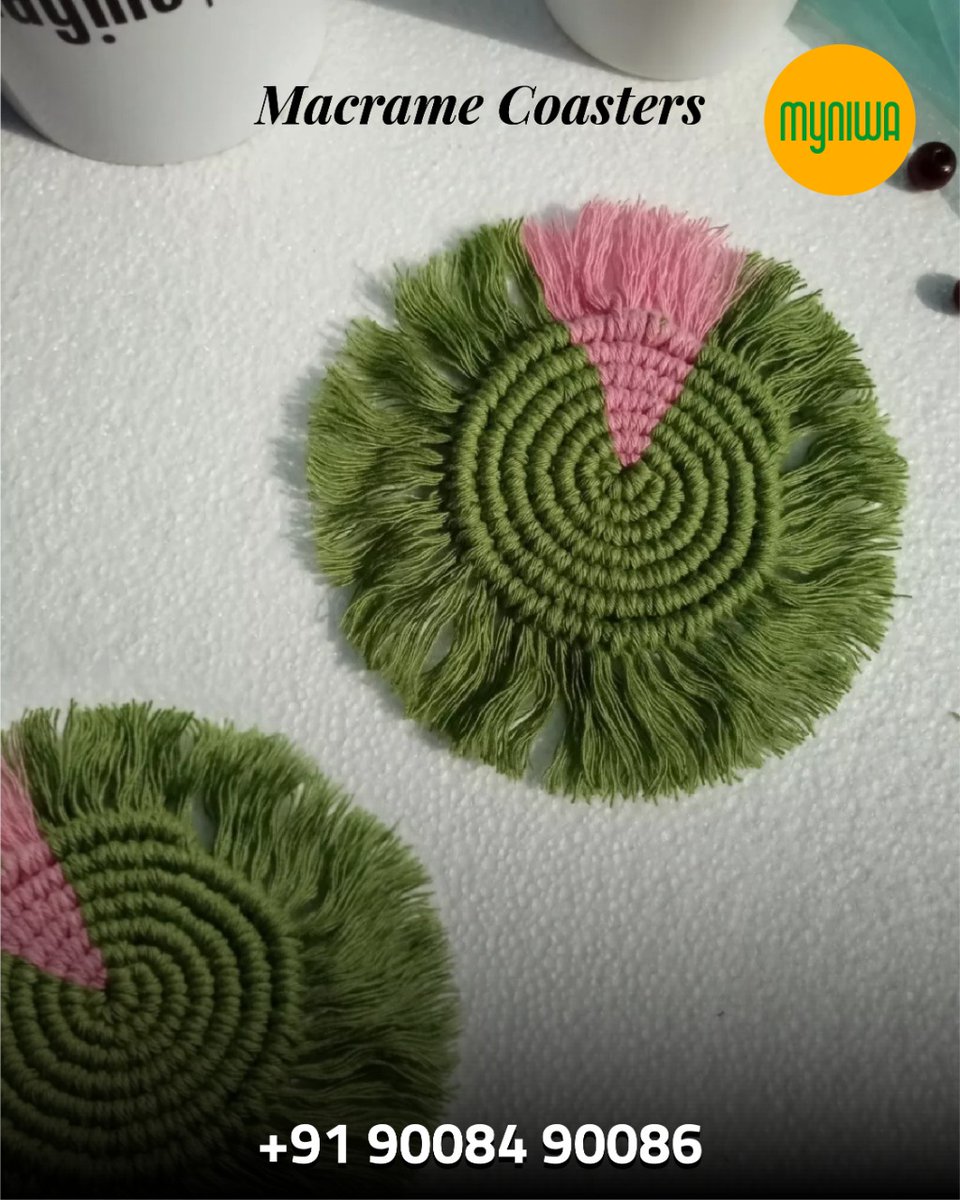 1pagespotlight's tweet photo. Product Name: Macrame Coasters
𝗗𝗠 𝘂𝘀 𝘁𝗼 𝗴𝗲𝘁 𝘁𝗵𝗲 𝗽𝗿𝗼𝗱𝘂𝗰𝘁 𝗱𝗲𝘁𝗮𝗶𝗹𝘀.
#macrame #macramecoasters #coaster #coastersets #macrameart #macrameartist #macrameindia #gifts #smallbusiness #handmade #luxury #homedecor #ocean #grey #diy #craft #crative #craftideas https://t.co/aK0TFb2lAf