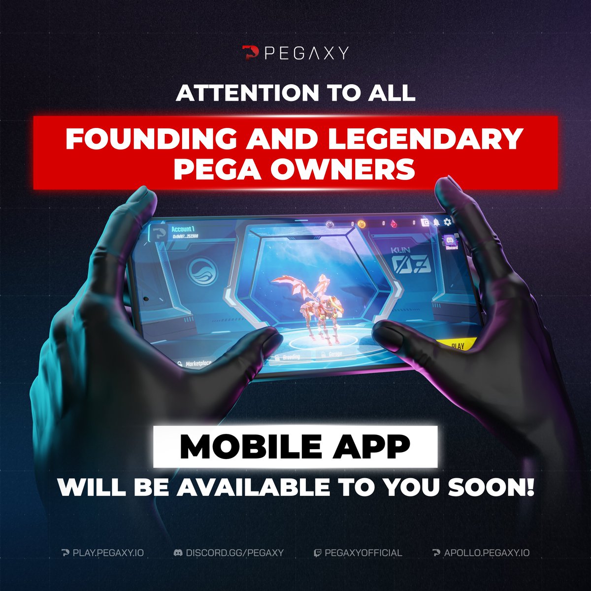 PegaxyOfficial's tweet image. You asked for it, so here it is! 💪

The Pegaxy Mobile App will be available to Founding and Legendary Pega owners April 20th! 😮