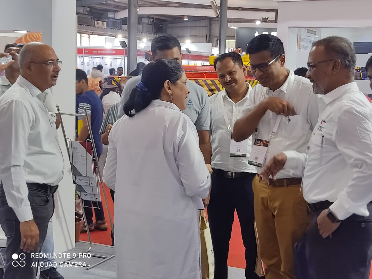 grindmaster_'s tweet photo. Happy to meet & catch our customers in physical IFEX Exhibition after Covid restrictions are over.
Glimpses of #1Day #IFEX2022
#Grindmaster #IFEX #exhibition #ROBOFINISH #foundry #industry #technology #leader #foundryengineering #foundryequipment #deburring #grinding #finishing https://t.co/K7Fnm2vHX0