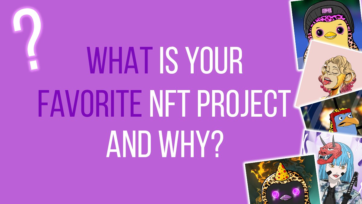 ⭐️ Show us your favorite NFT project!⭐️
Many chains, many brains. No matter if on #Ethereum #Polygon #Solana #BSV or others. What is your favorite NFT project out there? And why? 
#NFTCommunity #NFT #NFTs #decentraland #Mana #NFTProjects #nftcollectors #cryptocurrency #btc #ETH