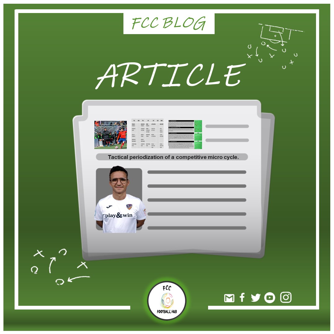 HubFcc's tweet photo. 💥Article📰
"Tactical Periodization of a competitive micro cycle".
Free download in our website!
📲https://t.co/FtMpsBE1q6
#FCCHub #TacticalPeriodization #footballwebsite #soccerwebsite #coaching #learn #develop #PlanDoReview #coachesshare https://t.co/yD7X2cMw3B
