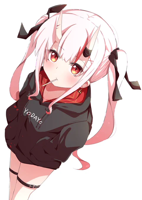 百鬼あやめ+パーカー
 #100日チャレンジ
 #百鬼絵巻 