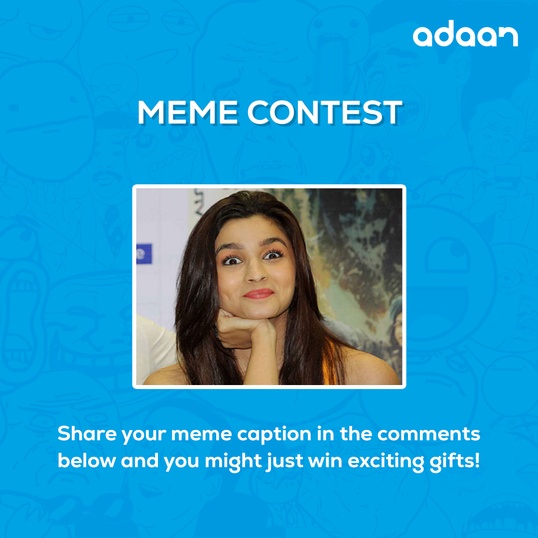 adaan's tweet photo. Easy rules that you need to follow to win this contest:
1) Follow on Twitter! 
2) Tag 2 of your friends! 
3) Be creative and have fun! 
.
.
#contest #contestalert #gifts #giveaway #giveaways #aliabhatt #aliabhatmeme #memecontest #meme https://t.co/ewfRhXqYsf