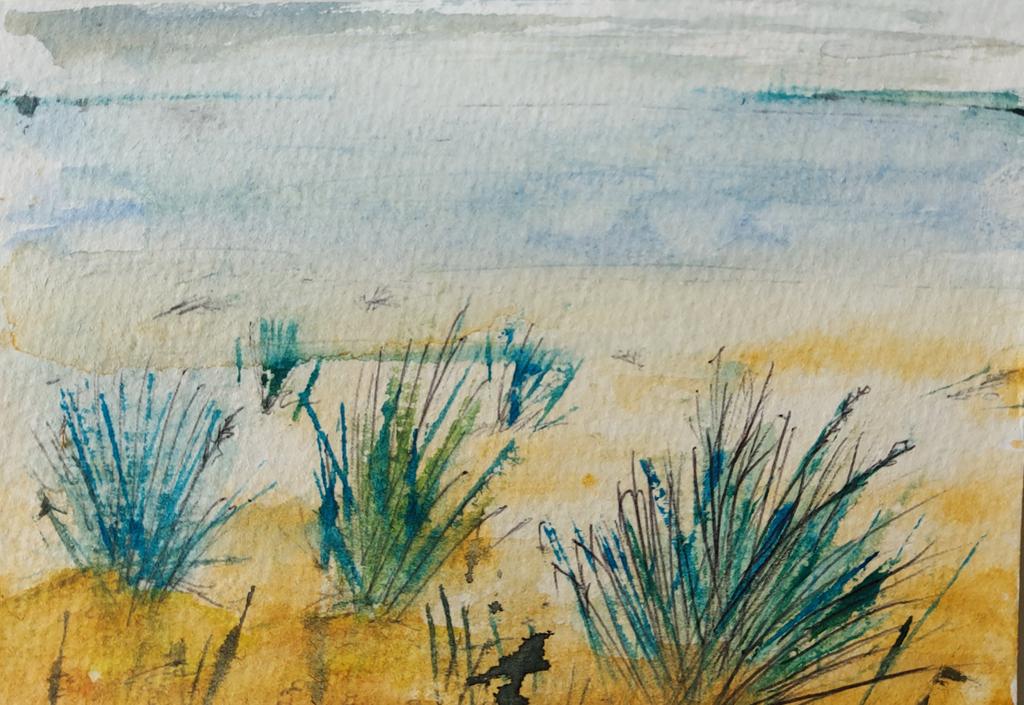 Coastal walk sketch #beach #Watercolour #artist #Pakefield