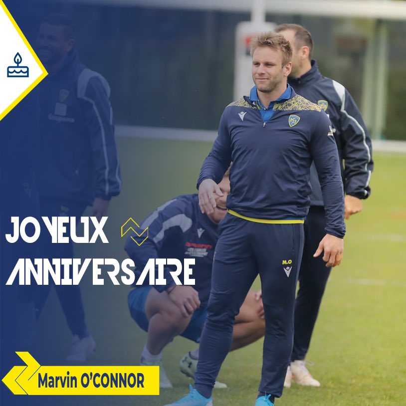 #HappyBirthday 🎂🎁 🎈 

Joyeux anniversaire à notre ailier <a href="/Marvin_Oconnor/">Marvin O'connor</a> qui fête aujourd’hui ses 31 ans. 
#YellowArmy 💛💙