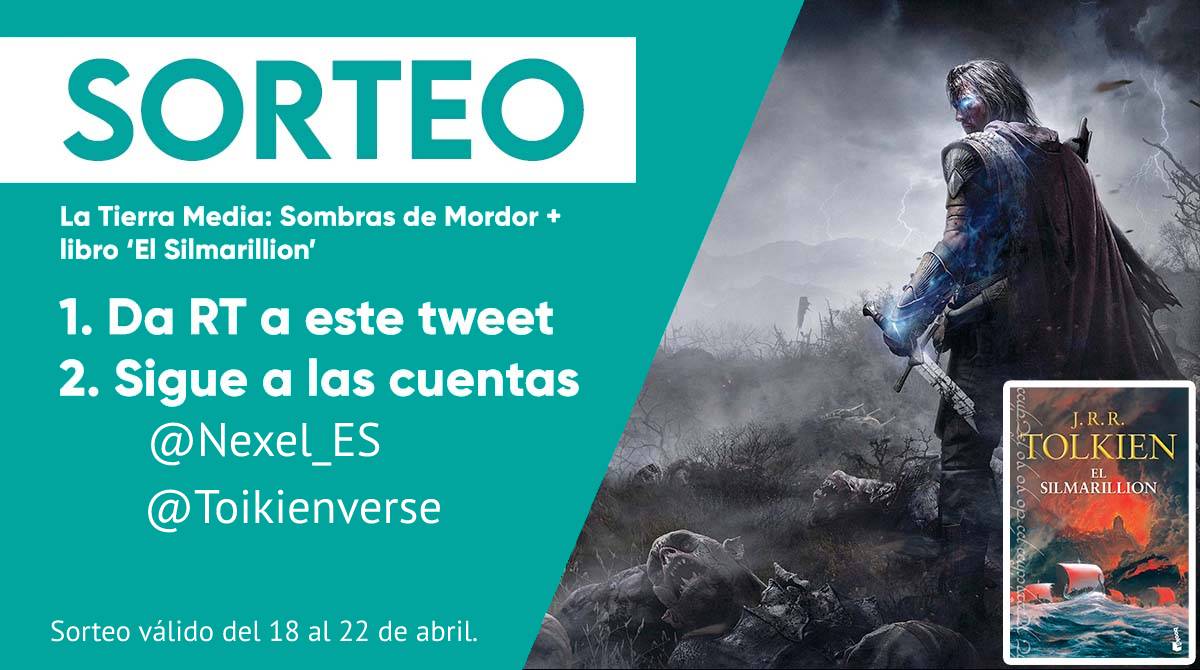 ToIkienverse's tweet photo. 🌋¡SORTEO DE LA TIERRA MEDIA: SOMBRAS DE MORDOR + EL SILMARILLION! Participa y gana el videojuego en físico en la plataforma que elijas + el libro de EL SILMARILLION.

Requisitos:
🔁RT y MG a este tweet
✅Seguir a @ToIkienverse y @Nexel_ES

Del 18 al 22 de abril.
Suerte a todos❤️ https://t.co/mQNZeLqsLB