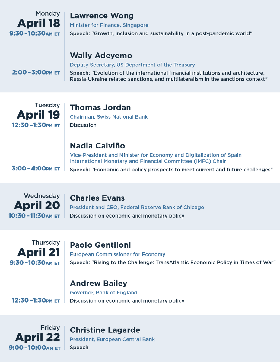 AdamPosen's tweet photo. Starts today #Macroweek
Live webcasts @PIIE with top macro policymakers
Let's talk #globalization #inflation #growth #sanctions #finance
Join us! https://t.co/yg8R3MPze8