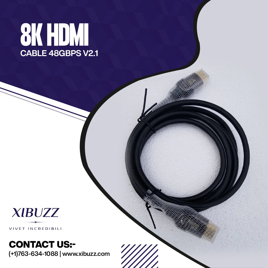 XIBUZZLLC1's tweet image. Appreciate the high-resolution video on a bigger screen with 8K HDMI Cable 48GBPS V2.1. It comes with a lifetime warranty.
xibuzz.com
#HDMICable #VideoCable #8KHDMICable