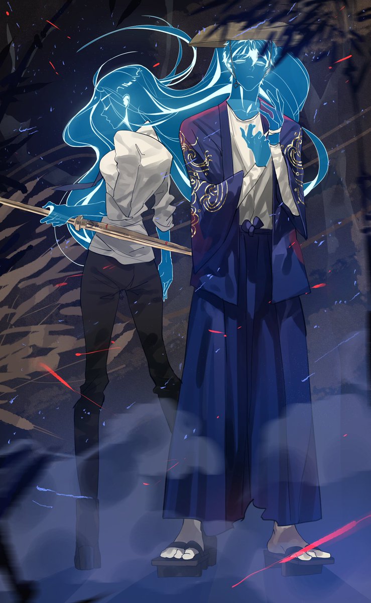IcedcoffeeEth's tweet photo. Spirit Duo. True Grails never fade over time #Azuki @AzukiOfficial https://t.co/sUqPIlfpL6