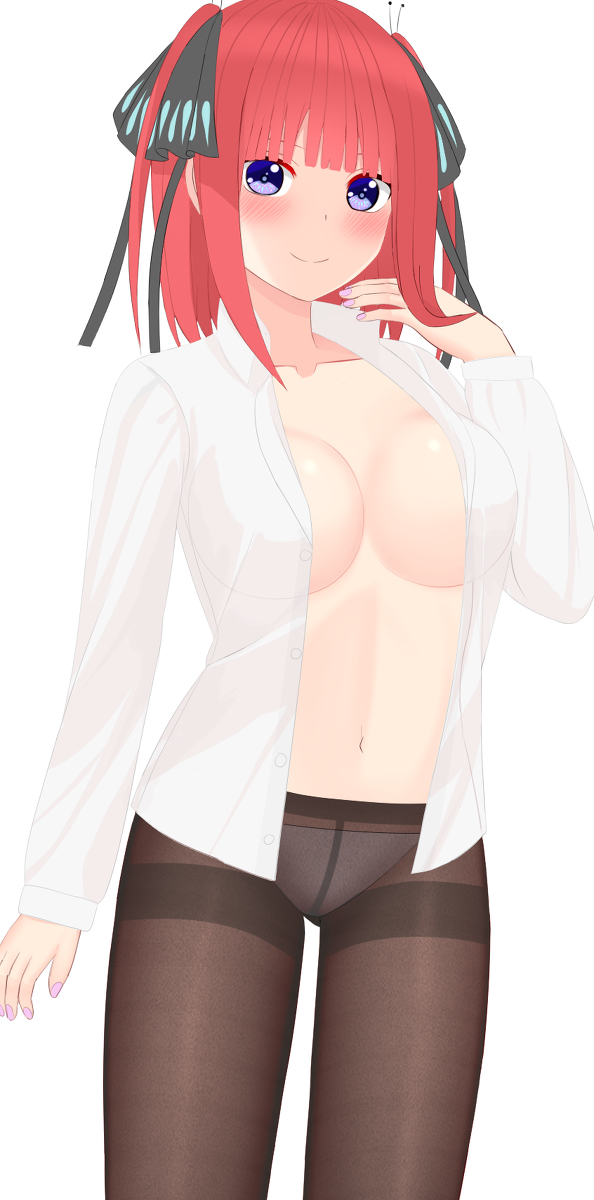 shさんがTwitterに投稿した中野二乃(五等分の花嫁)のイラスト。