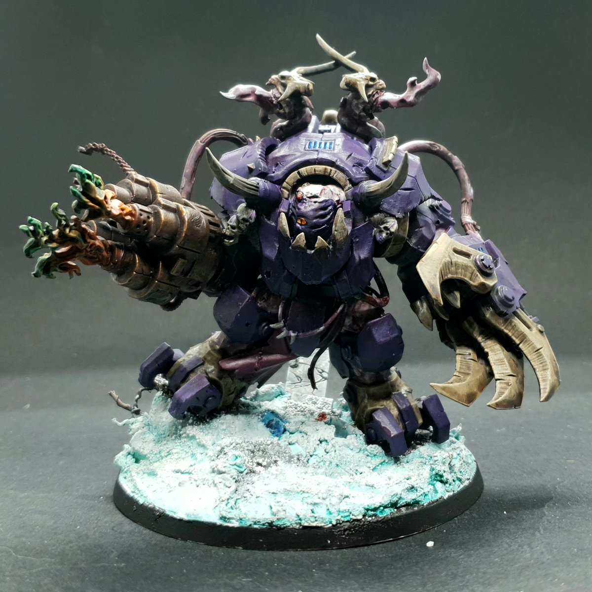 Heed_Paints's tweet photo. The 1st Purple Crusade has convinced an Obliterator to join
#WarhammerCommunity #Warhammer40k #Chaos #PurpleCrusade #Obliterator #Kitbash #Ghazghkull https://t.co/bd11IvLYbX