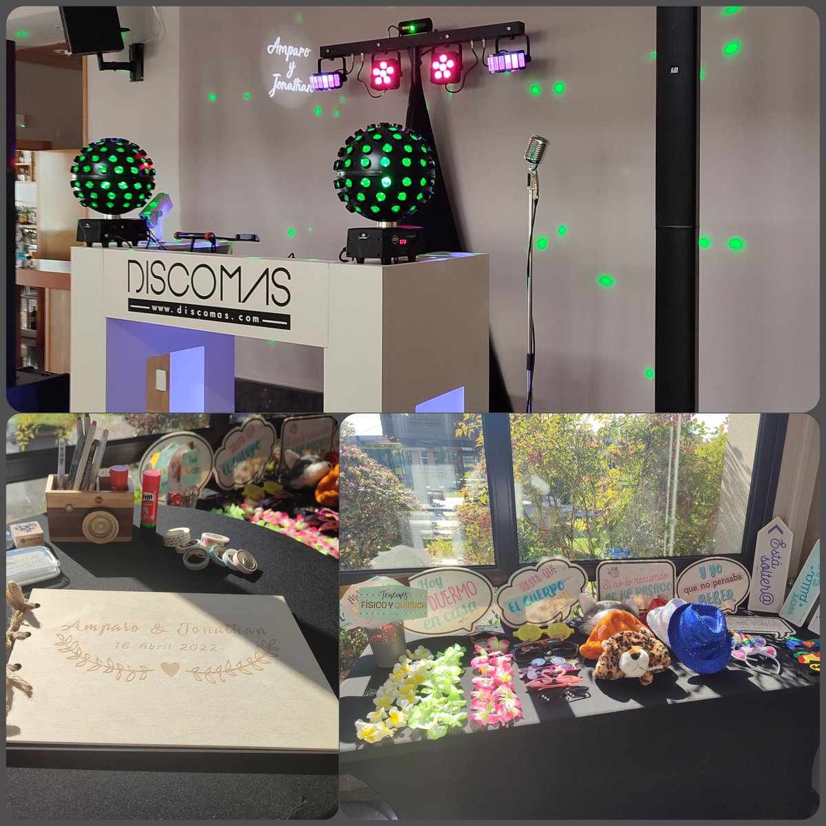 El sábado pasado fue nuestro tercer fin de semana consecutivo de boda 👰‍♀️🤵 en Restaurante Peña Mea 🍽️. Estuvimos en la boda de Amparo &amp; Jonathan en la que nuestra discoteca móvil dio más de 7 de baile 💃🕺 y nuestro fotomatón 📸 inmortalizó momentos únicos.
.