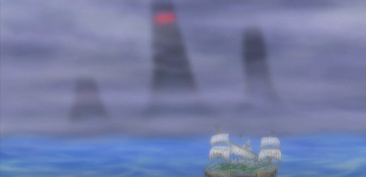 SBhatikare's tweet photo. @Sawyer7mage 
every question is being answered these days 
 
but there is one mystery left 

What do you think about Blurry face giants at the end of thriller bark arc shown in Episode 381 https://t.co/aNtcHsyiKc