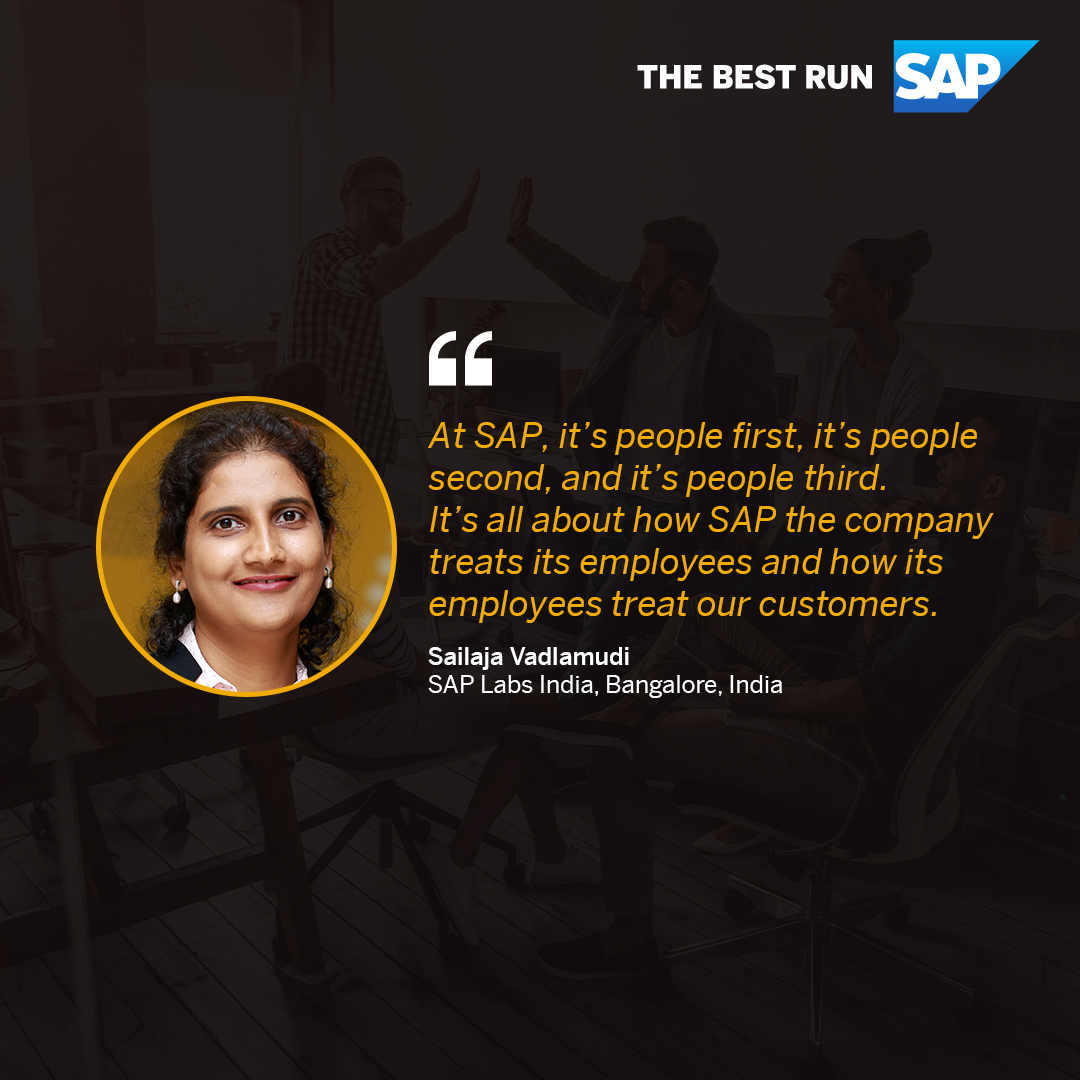saplabsindia's tweet photo. Sailaja was handpicked for the role to be the first application security lead for India to drive security culture at SAP Labs India.

What follows from there is a career filed with opportunities and diversified learning.

Know her story - https://t.co/yYn2TM32fq https://t.co/YKRLjiyuIW