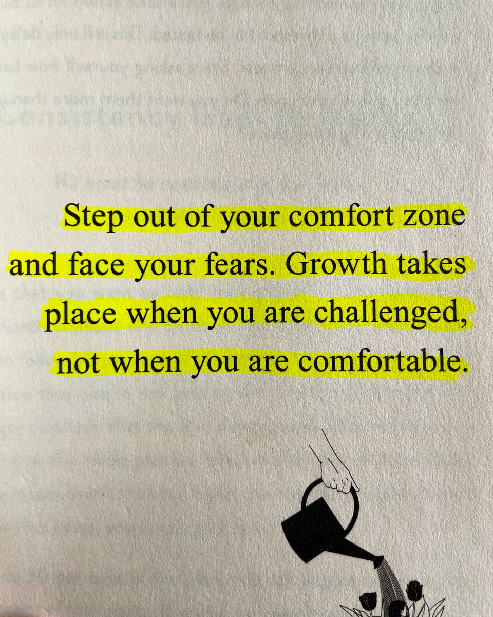 Step out of your comfort zone and face your fears. Growth takes place when  you are challenged not when you are comfortable., image size:960x1200