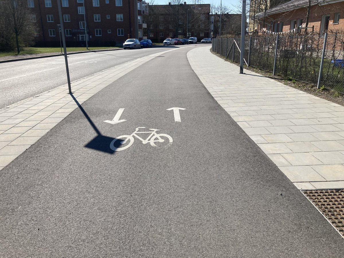 So nice to visit a place where bike/ped infrastructure is a priority everywhere. #sweden