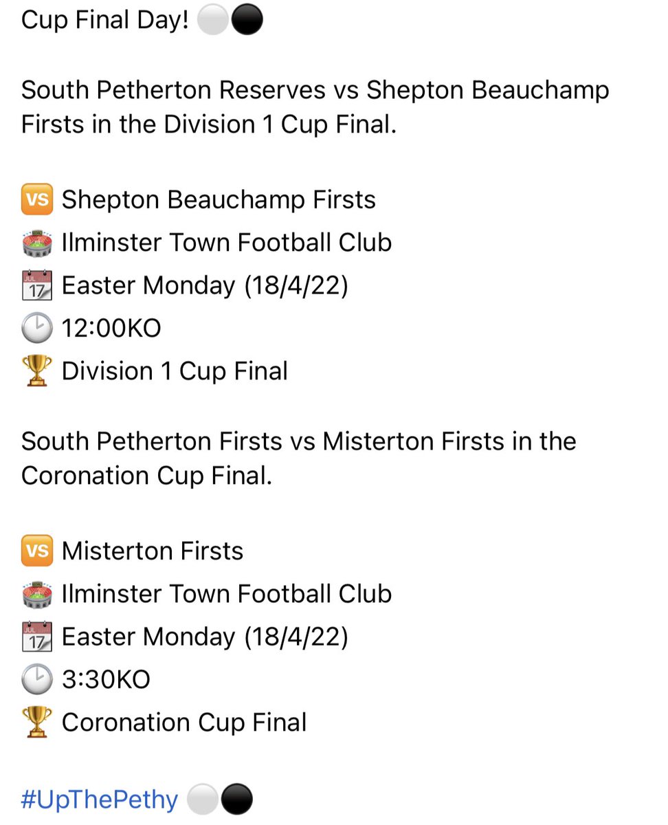 South Petherton FC tweet media