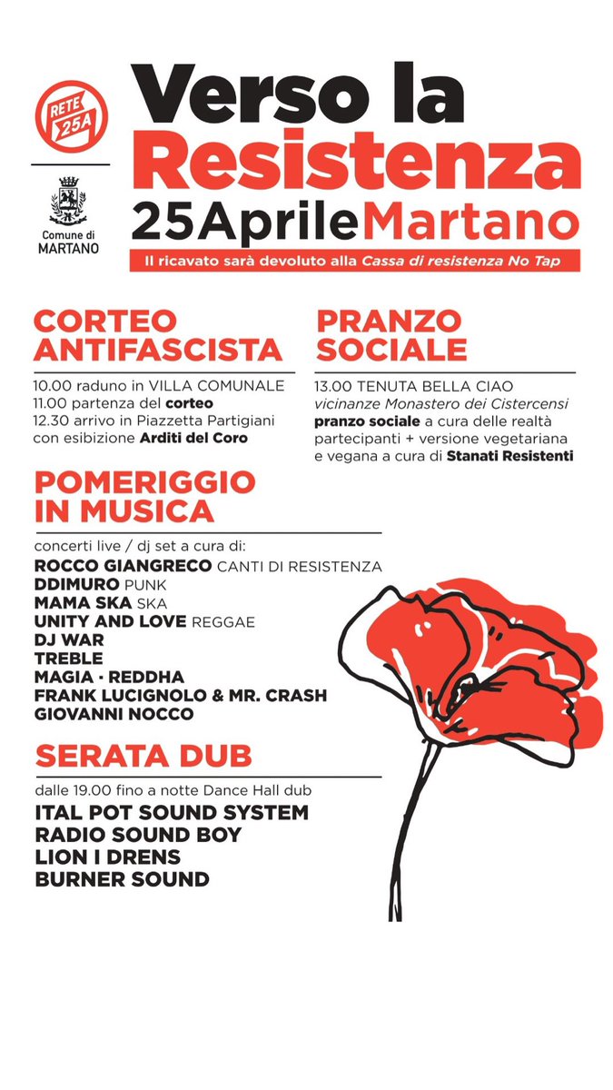 Manca poco…
Abbiamo affrontato un percorso a tappe per parlare di #antifascismo : di ieri e di oggi. 
Un percorso partecipato che ha risvegliato riflessioni e dibattiti: la #Resistenza  continua!🌹

facebook.com/events/s/25-ap…