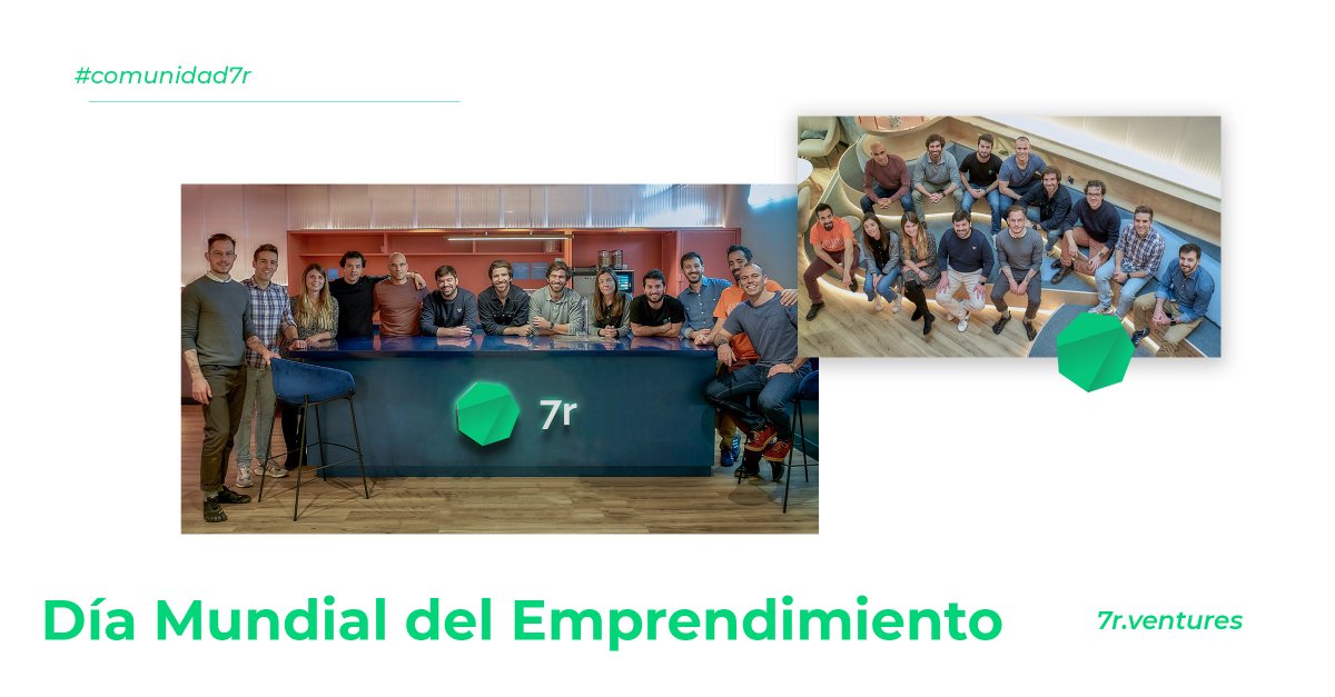 📅 El pasado 16 de abril celebramos el #DíaMundialDelEmprendimiento. Y en 7r aprovechamos la ocasión para felicitar a nuestra comunidad de emprendedores por su valentía y esfuerzo🎯Nos quedan muchos retos por delante este año #Comunidad #Startups