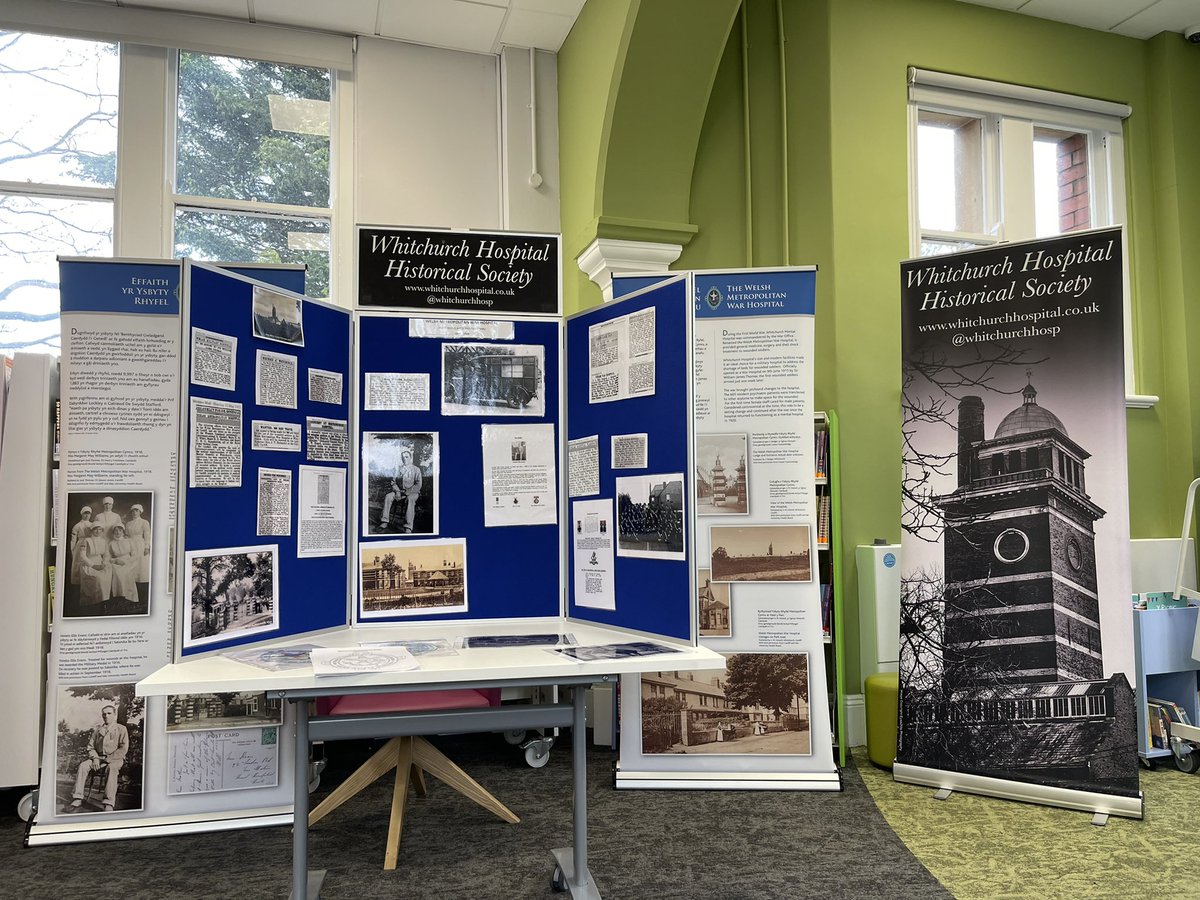 Day 18 #Archive30 
#ArchiveSustainability 

Beautiful banners made in 2018 for Remembrance Day @walesremembers @Museum_Cardiff have been used again and again. Most recently used at @Whitchurch_Hub @AWENTheLibrary event #walkingwhitchurchheritage

#exhibition