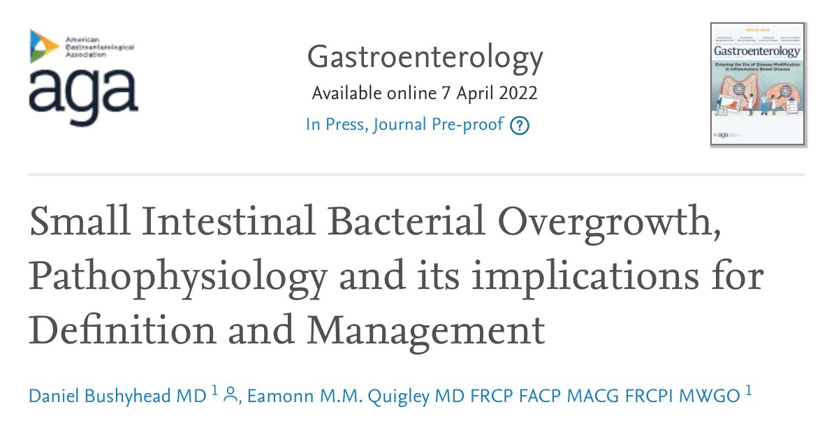 What to make of Small Intestinal Bacterial Overgrowth #SIBO? Here's this excellent review in <a href="/AGA_Gastro/">Gastroenterology</a>   

The 🗝️ point:
The definition of a healthy gut microbiome remains unknown, therefore the clinical utility of SIBO should be approached with caution

sciencedirect.com/science/articl…