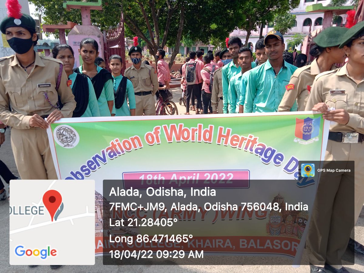 OdishaSeven's tweet photo. #NationalCadetCorps#OdishaDte#CuttackGp#Celebration of "World Heritage Day"by cadets of 7(O) Bn NCC,Bhadrak.The cadets carried out Rally and Cleanliness drive of Bateswar Shiva Temple.Khaira,Balesore on 18 Apr 2022.Str 01 ANO and 27 cadets.
@utkalpride 
@kalinga_sagar https://t.co/VV2cubDJK9