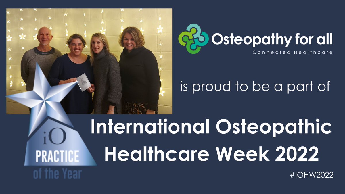We are passionate about the osteopathic approach to health. This week is International Osteopathic Healthcare Week. If #Osteopathy has helped you please help us to shout about it. 
#IOHW2022
#osteopathyworks #osteopathyforhealth
<a href="/OIAlliance/">OIA</a> <a href="/InstOsteopathy/">Inst of Osteopathy</a> <a href="/PainOsteo/">ChangeYourPain</a>