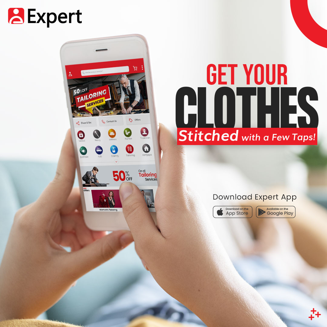 expertpakistan's tweet photo. Get your Clothes Stitched with just a Few Taps!
Book Expert Tailor Service Today.

visit: https://t.co/LmAJoYG01E

#ExpertApp #Islamabad #Rawalpindi #Tailor #expertTailor https://t.co/2mr0ayiqgs