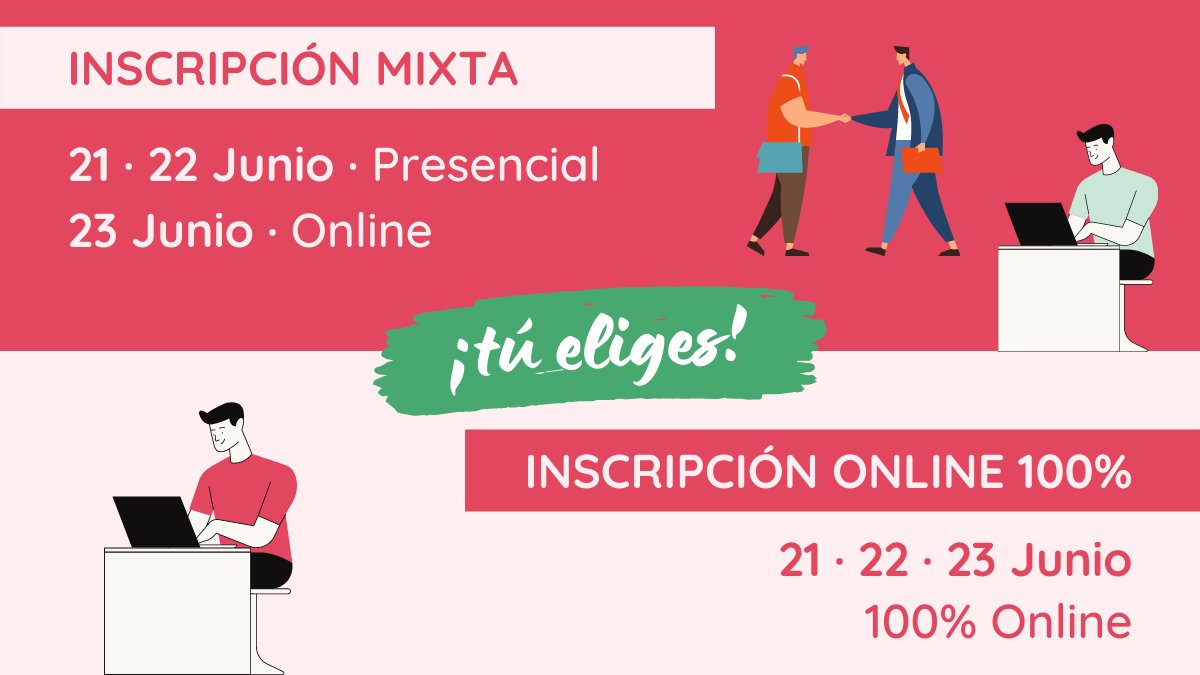 En #CitrusForum ¡nos adaptamos a tu preferencias!
Puedes elegir entre dos opciones de inscripción:

🙋+💻 INSCRIPCIÓN MIXTA: 21 y 22 Junio en ADDA de Alicante &amp; 23 Junio Online
💻 INSCRIPCIÓN ONLINE: 21 · 22 · 23 Junio 100% Online

+ info: mtr.bio/citrusforum