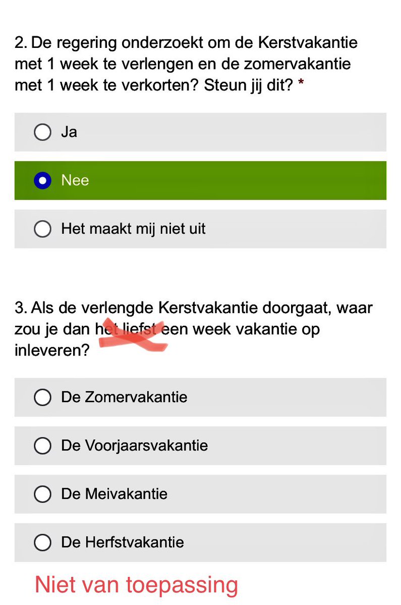 Ik stoor mij aan de vraagstelling van <a href="/AObtweets/">AOb</a>. Ik ervaar vervolgvraag 3 als suggestief en ik mis een optie.