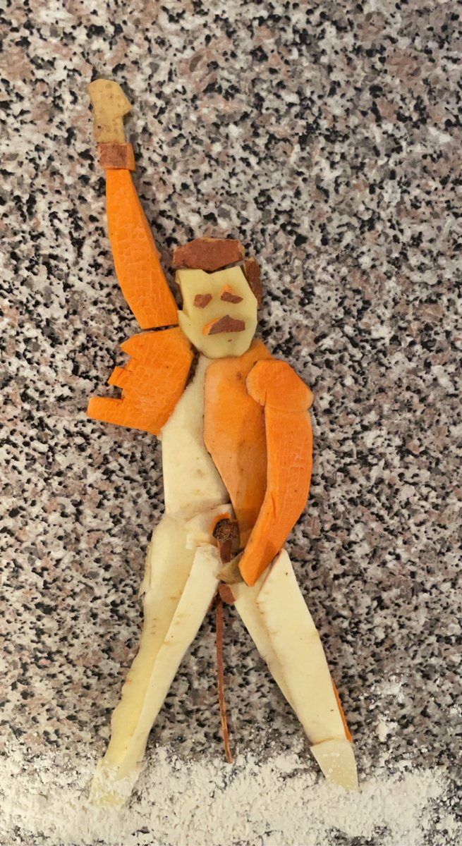 guest_rob's tweet photo. #FreddieMercury #queen #vegart this mornings attempt😁 https://t.co/ccVOLfmQdy