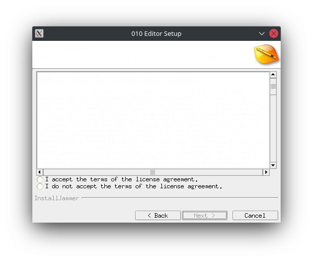 gynvael's tweet photo. The #010editor's EULA on Kubuntu is so much simpler than on Windows! https://t.co/BTJSGeqE54