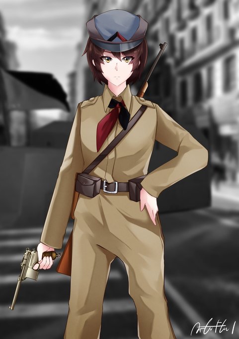 女軍人のtwitterイラスト検索結果